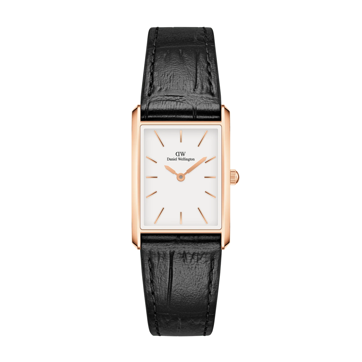 Daniel Wellington Bound Black Crocodile Rose Gold