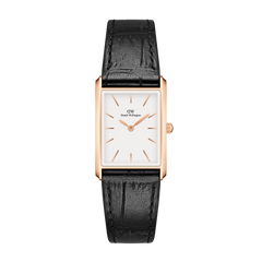 Daniel Wellington Bound Black Crocodile Rose Gold